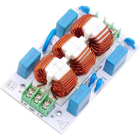 Filtre EMI/EMC pour alimentation audio 110 V/220 V CA, purificateur de surtensions et de surtensions, protection contre les interférences électromagnétiques (EMC), 20 A (1/5)