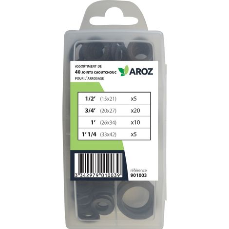 Junta para Conexión Automática de Riego - Estuche con 40 juntas AROZ.