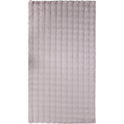 Tapis uni en polyester mauve pour salon chic - Mauve clair (1/5)
