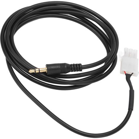 Câble auxiliaire moteur GL1800, connecteur 3 broches vers prise 3,5 mm pour moto Honda Goldwing GL1800 (1/5)