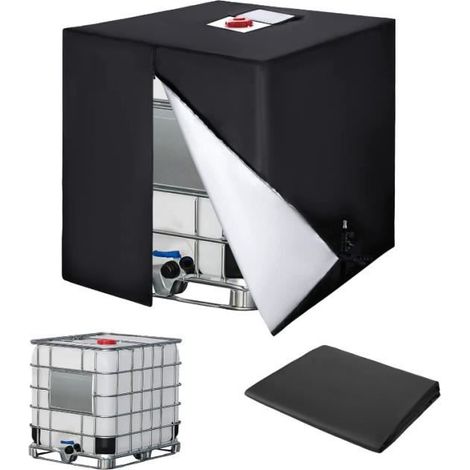 IBC 1000L Tankabdeckung, 420D Wasserspeicher-Abdeckung, UV-Schutz-Schutzhülle, IBC-Tank-Schutzabdeckung mit F