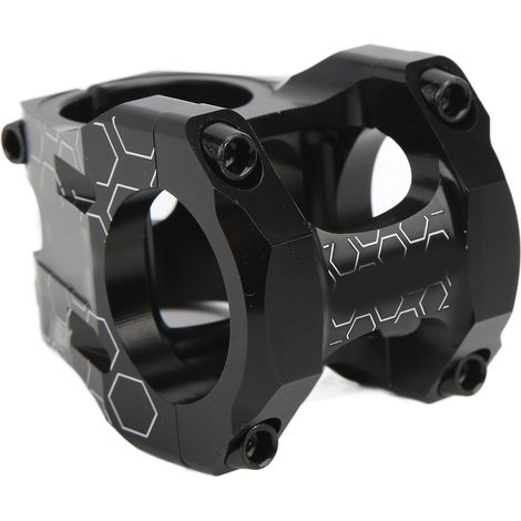 Tige de guidon courte MEROCA pour VTT en alliage d'aluminium CNC, légère et creuse, noir (1/5)