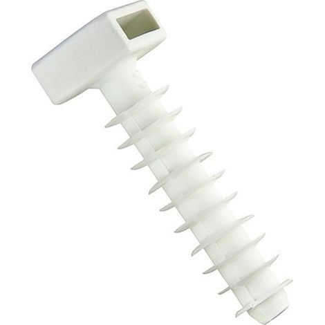 MAREFIX taco brida nylon 8 mm blanco br-htf , Taco con brida de nylon 8 mm blanco BR-HTF (100 unidades), una solución práctica y eficiente para fijar cables, tubos y conducciones d