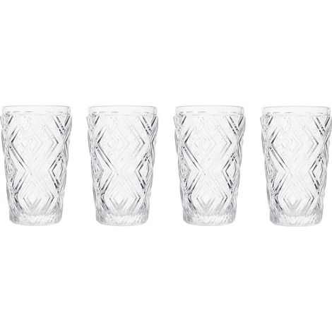 Premier Housewares Set of Four Fleur Highball Glasses (1/3)