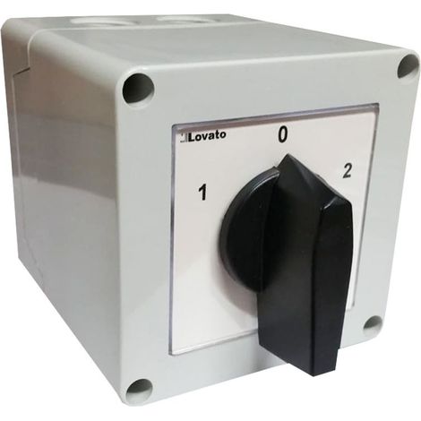 Umschalter Lovato mit knopf 4P 32A in kassette 7GN3275P