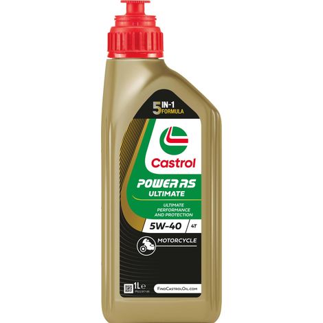 CASTROL HUILE MOTEUR POWER RS ULTIMATE 4T (4-TEMPS) 5W-40 1-LITRE 16009C