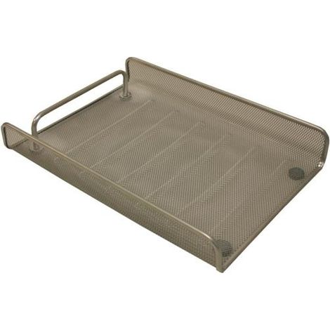 POESSA Bandeja metalica de rejilla cromado
