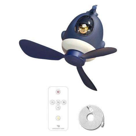 Flammkraft – Ventilateur de plafond silencieux 25 cm – Télécommande – Éclairage LED 3 vitesses – Moteur brushless – 4 niveaux de flux d'air – Batterie 8000 mAh (1/4)