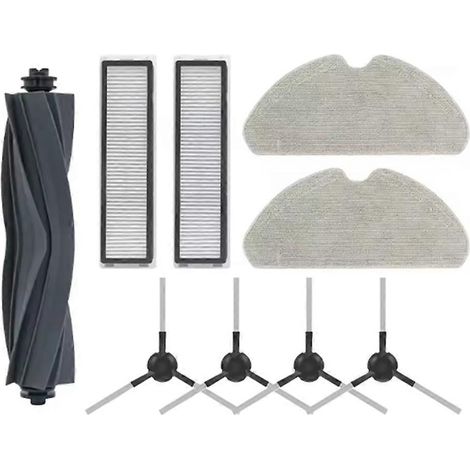 Para D9 Max Gen 2 / D10s Pro / D10s Piezas de repuesto para aspiradora Cepillo principal Cepillo lateral Paño de mopa Filtro HEPA()