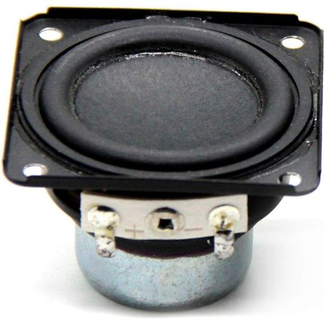 Haut-parleur audio 1,8 pouce 4 10 W 48 mm, haut-parleur multimédia avec basses renforcées, mini-haut-parleur à monter soi-même et trou de fixation (1/4)