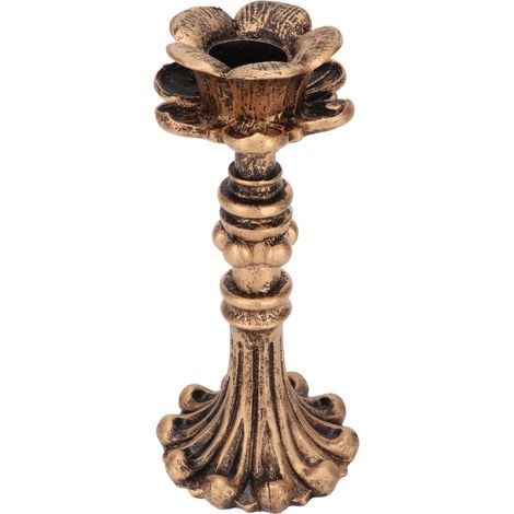 Chandelier vintage sculpté, chandelier en bronze exquis en forme de colonne, idéal pour les mariages et les anniversaires. (1/5)