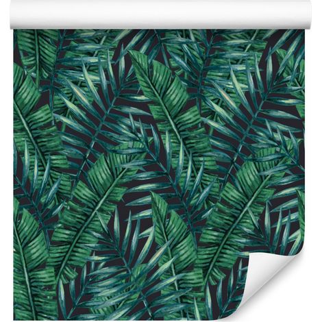 Papier peint vert pour salon et chambre 50x1000 cm (1/5)