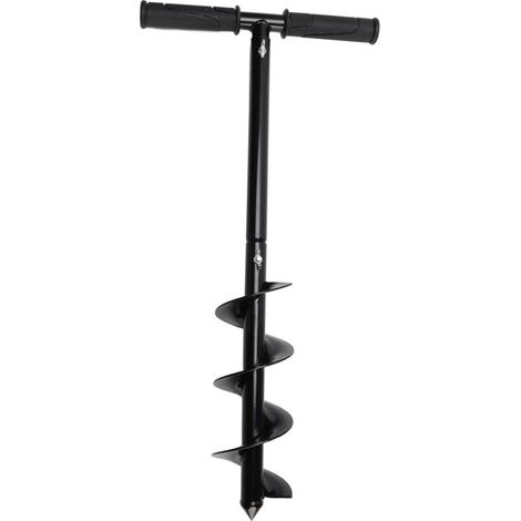 60cm Main Auger Post Hole Digger, Acier laminé à Froid en Forme de T Jardin Auger Foret avec Poignée Antidérapante Manual Earth Auger Drill pour Cultiver en Profondeur des Semis (1/5)