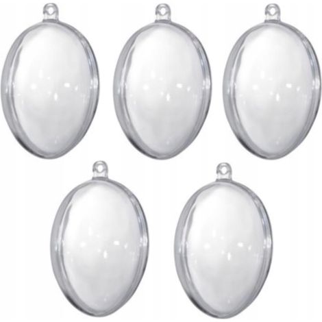 Acryl-Eier, 8 cm, 5 Stück, 1 Packung (1/5)