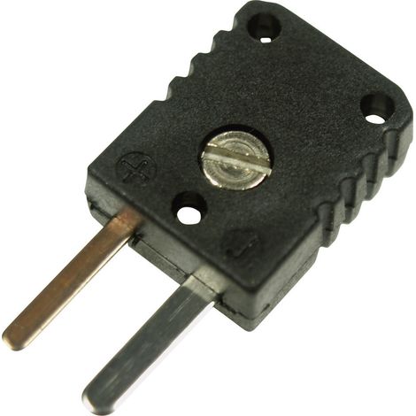 B + B Thermo-Technik 0220 0006 Miniaturstecker Typ J, schwarz Schwarz Inhalt: 1 St. (1/2)