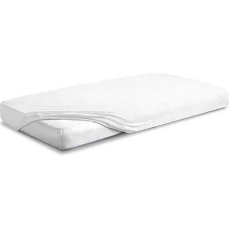 Frottee-Spannbettlaken 110/120 x 190/200 cm, Premium-Weiß (1/5)
