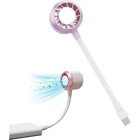 ventilateur USB: matériau sûr en lame douce bras flexible (1/5)