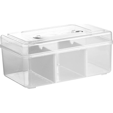 Boîte de rangement pour médicaments (1 pièce) - Organisateur - Boîte de rangement pour médicaments - Boîte de rangement d'urgence familiale-20X12.2X9CM (1/3)