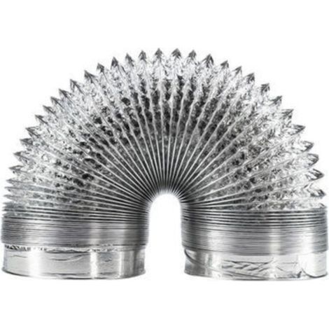 Tuyau ventilation en aluminium de 150 mm pour hotte aspirante, ventilateur tubulair(5 mètres de longueur) (1/5)