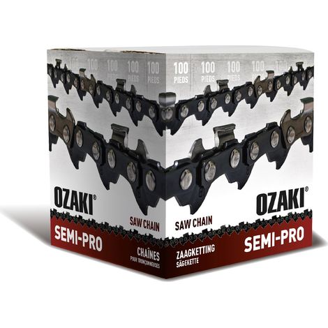 Rouleau De Chaîne De Tronçonneuse Ozaki Semi-carrée, 3/8 ,063 - 100 Pieds