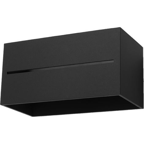 BASALT WANDLEUCHTE 2 G9 SCHWARZES ALU LUMILO 05.123.30 (1/5)