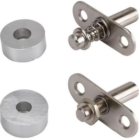 Matériel de montage rotatif en alliage d'aluminium robuste, rotation fluide à 360 ° pour portes grillagées, charnières (style B) (1/5)