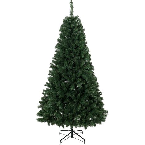 HOMCOM Albero di Natale Realistico da 180 cm con 888 Rami e Base Pieghevole (1/5)