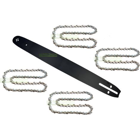 45 cm (18") 1,5 mm 0,325" 72 MLN guide-chaîne + 4 X chaîne pour Scheppach CSP50 / BE18-72-5810P (1/5)