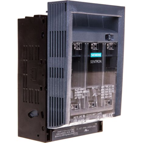Interruptor fusible 3P 160A NH000 3NP1123-1CA20