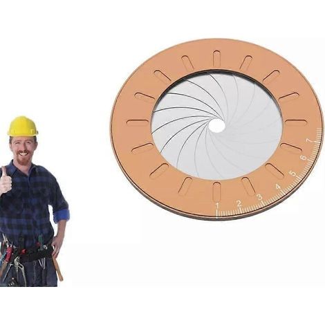 Outil de traçage de cercles métalliques réglable de précision, outil de mesure de tubes ronds (1/5)