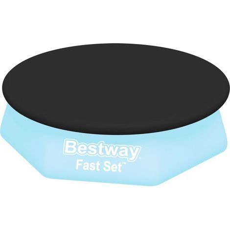 Bâche 4 Saisons 240cm pour Piscine Hors Sol Fast Set™ Ronde diamètre 244 cm noir (1/5)
