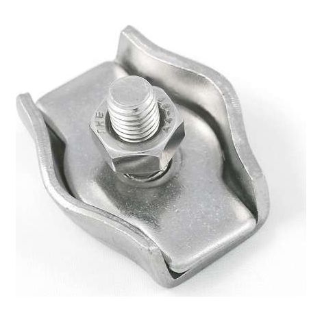 Morsetto Simplex per funi 2 mm. in acciaio Inox A4 - AISI 316 - 4 pz.
