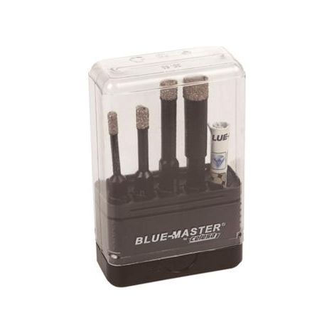 Estuche 4 brocas diamante BLUE MASTER con parafina CPS9328 -