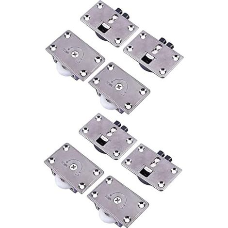 Neuf Type Roulements à Bille Coulissant Pièces Armoire de Roulette Placard la Porte Poulie Coulissante Diamètre 24mm Roues Roulettes 4 Paires