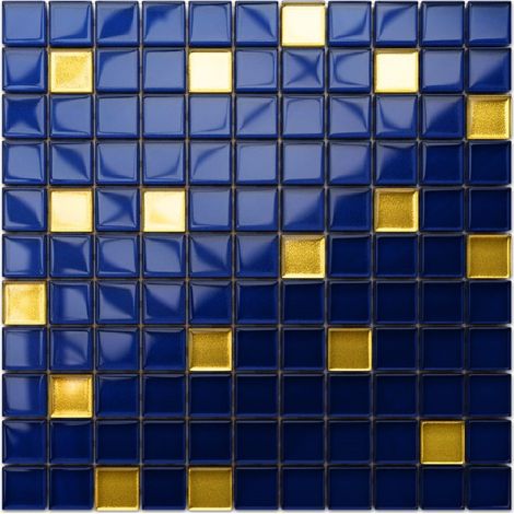 Mosaïque pour salle de bain Cuisine intérieure en verre 30 cm x 30 cm - Starry sky (1/5)