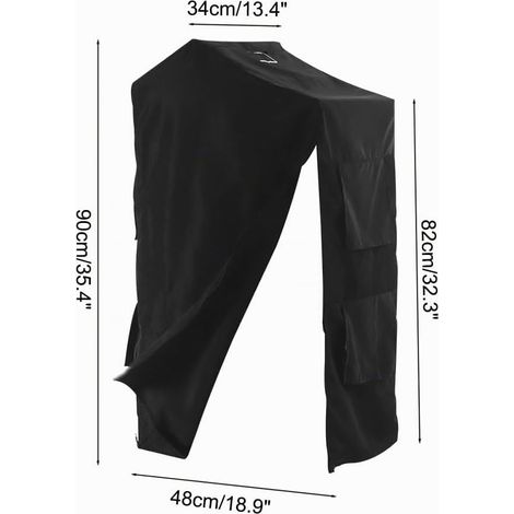 DONGKER Housse de Cage a Oiseaux,Housse Occultante Imperméable et Respirante avec Fermeture Éclair et Fixation Auto-adhésive pour Oiseaux,Perroquets,Perruches,Aras,Inséparables (1/4)