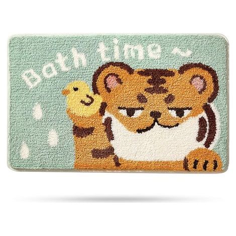 Tapis de Salle de Bain en Forme de Chat Mignon, Extra Doux et Absorbant, Lavable en Machine, Tapis antidérapant pour Baignoire, Douche et Salle de Bain, 50x80cm (1/5)