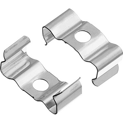 1 Paar Montageclips Halter für Aufbau U-Profil 17x14mm (4276, 4599)