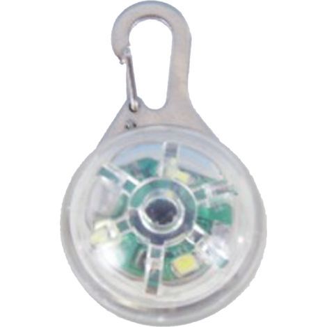 Pendentif lumineux LED à clip pour collier de chien. avec lumière d'avertissement colorée pour l'extérieur et boucle pour animaux de compagnie (1/3)