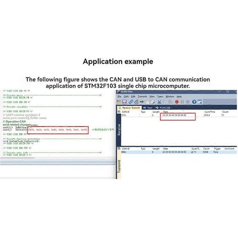 Analyseur de module USB vers CAN, adaptateur USB vers CAN, analyseur de bus CAN USB (1/5)
