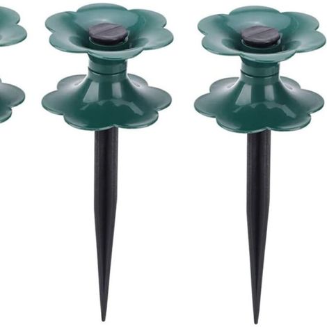 Colliers de serrage populaires pour tuyaux d'arrosage, roulettes de guidage de tuyau, clous de guidage de tuyau en forme de fleur de prunier et roulettes d'enroulement de tuyau (2 pièces)