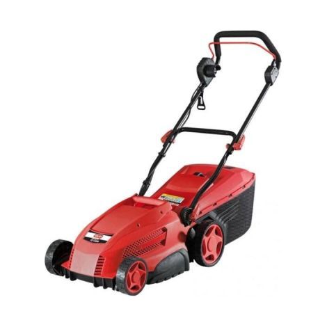 Valex Tagliaerba Elettrico 1500W Rosso diam. 36cm Cesto Raccolta 50L