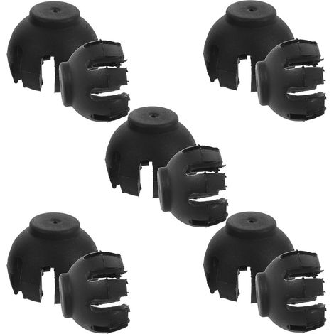 10 Pièces Support de Caméra pour Voiture et Téléphone, Rotule et Cuvette de Support de Dashcam en Plastique Noir, Angle de Vision, Stable et Sécurisé (1/5)