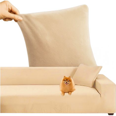 Copridivano beige 145 185 cm tessuto elasticizzato