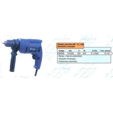 FERM FPD 13/650 650W PDM1001 Trapano