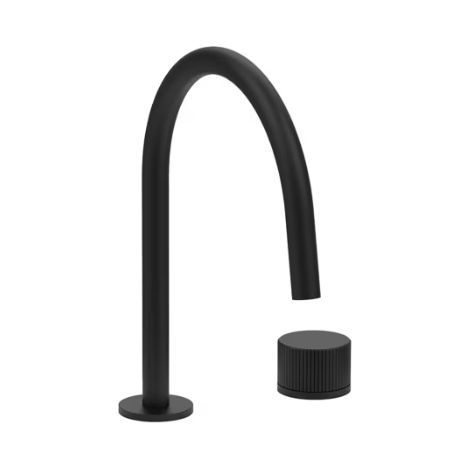Miscelatore lavabo nero 2 fori con bocca fissa, senza scarico Paffoni serie Jo JO051NO Nero - Ottone (1/2)