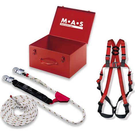 Sicherheitsset MAS 30 / PSA Dachdecker-Set, Seil 10m, Auffanggurt