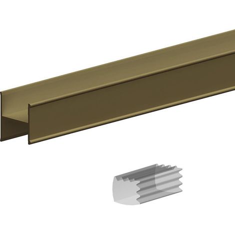 SLID'UP 280 Set H-Profil, 200 cm, für 18 mm Türstärke, olive