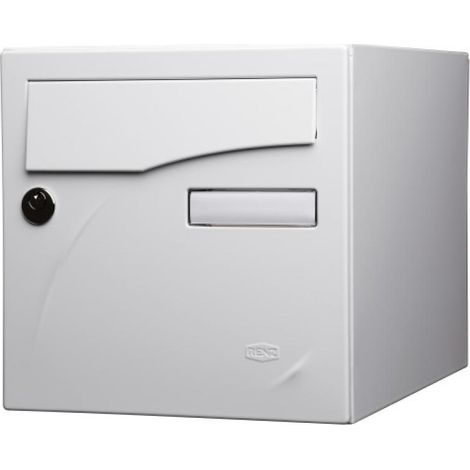 Boîte aux lettres type Préface New 1 face coloris blanc brillant 9016 - RENZ (1/3)