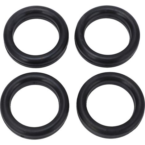 Quatre joints toriques de 5 cm (2 pouces) BR554 pour supports d'échappement, noirs, antibruit, longue durée de vie, adaptés aux véhicules (1/5)
